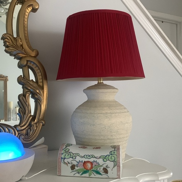 Set of 2 Elegant Pleated Lampshade Urbanest Mushroom Pleated Maroon traditional - Picture 13 of 14